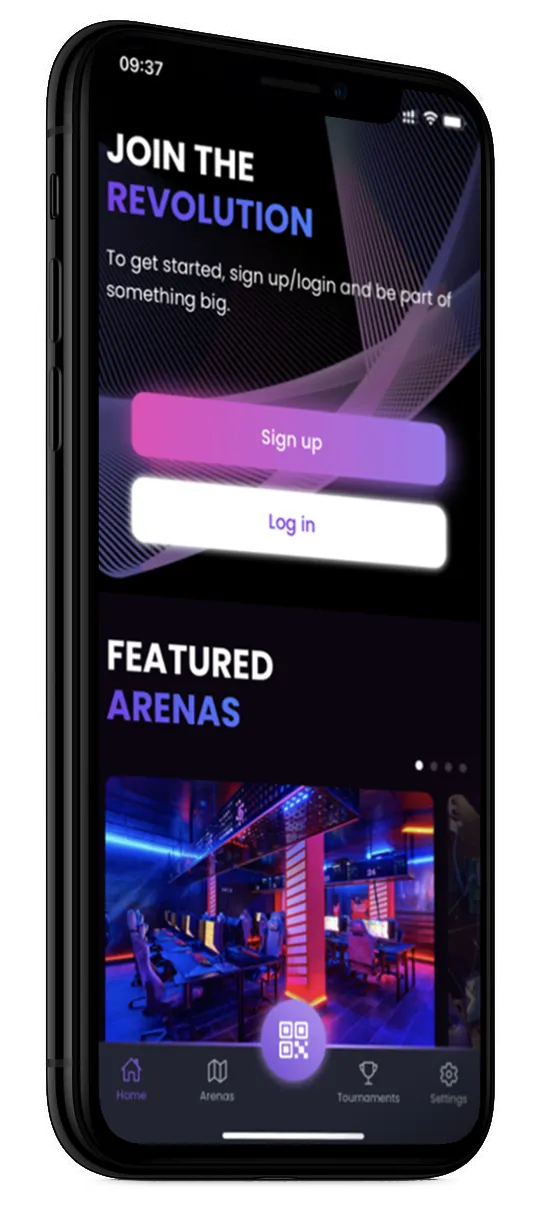 The Olympus player app on a phone